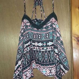Printed crop top
